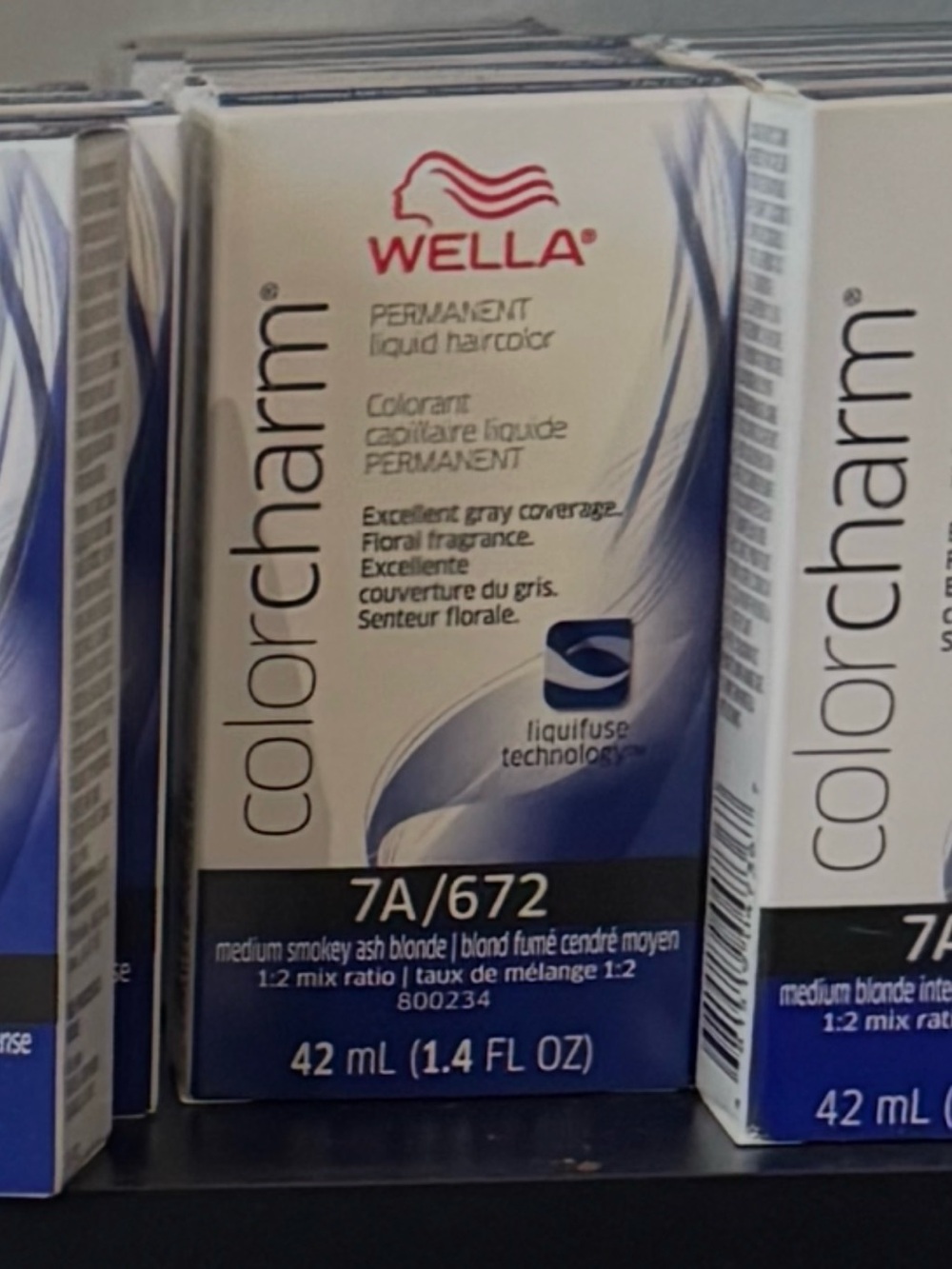 Wella ColorCharm 7A/672 Medium Smokey Ash Blonde Permanent Haircolor